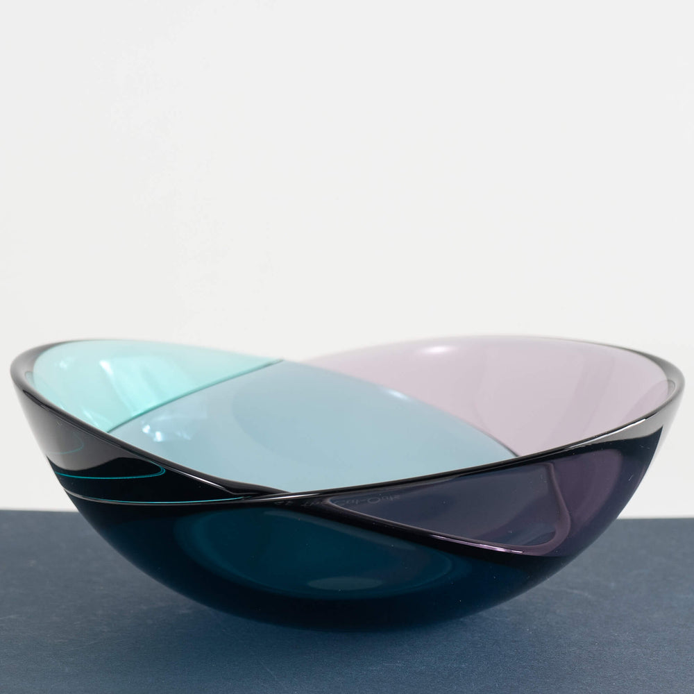 
                      
                        Orrefors Blue and Purple Conde Nast Crystal Bowl
                      
                    