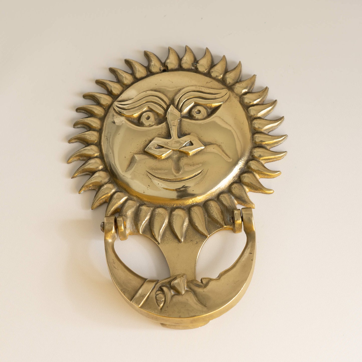 Vintage Sun and Moon Door Knocker
