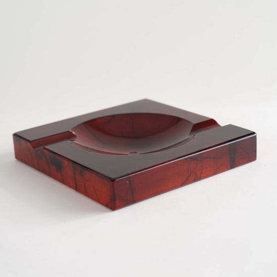 Load image into Gallery viewer, Vintage Italian Red Alabaster Ashtray Catchall
