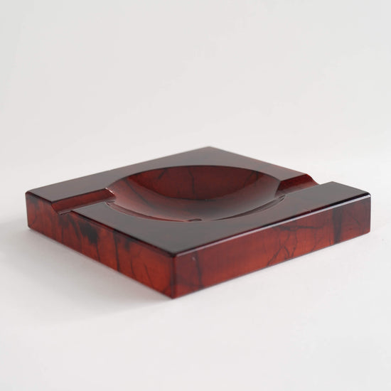 Load image into Gallery viewer, Vintage Italian Red Alabaster Ashtray Catchall
