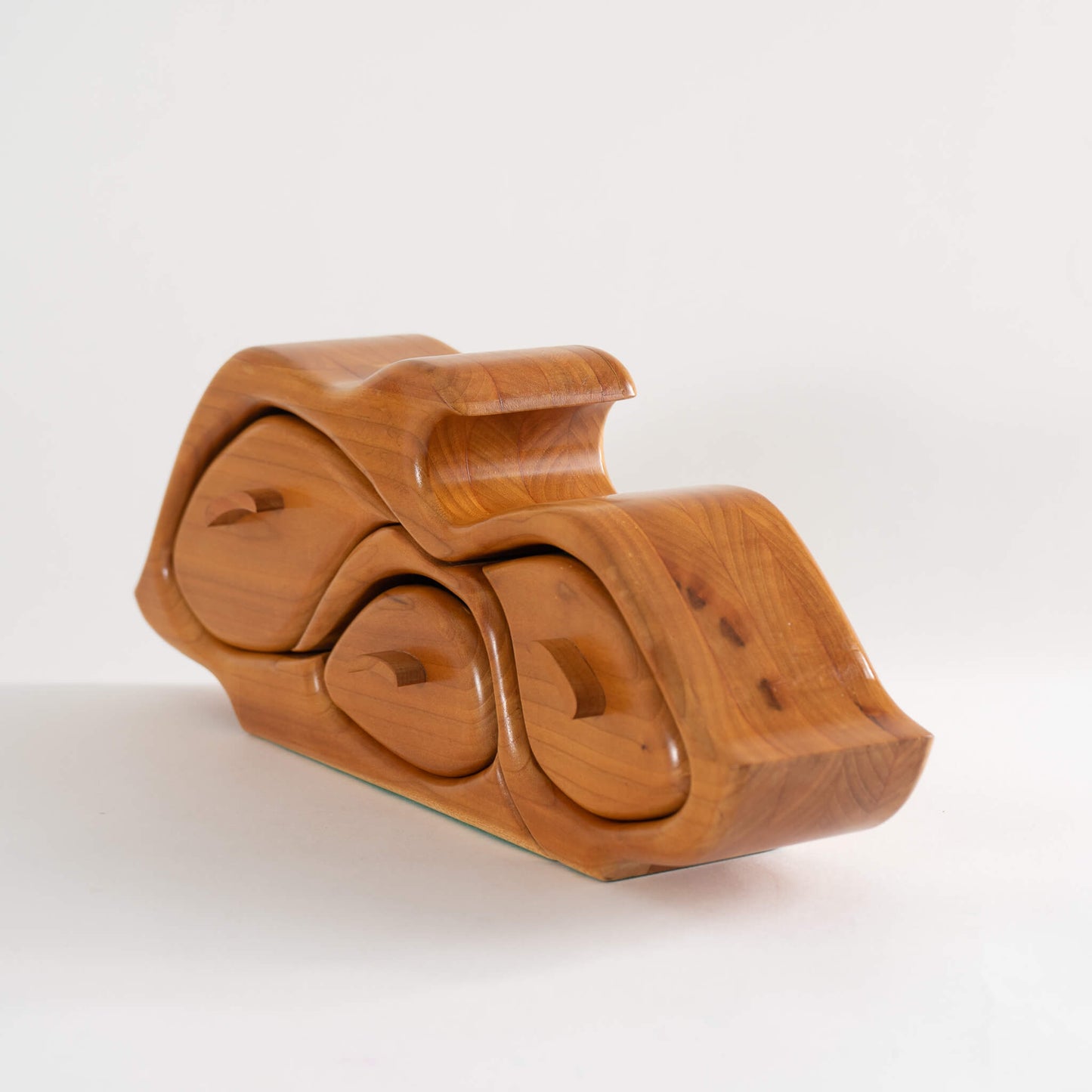 Load image into Gallery viewer, cherry organic wood jewelry box 
