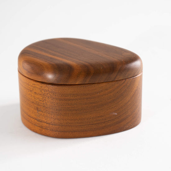 Vintage Wood Carved Jewelry Box