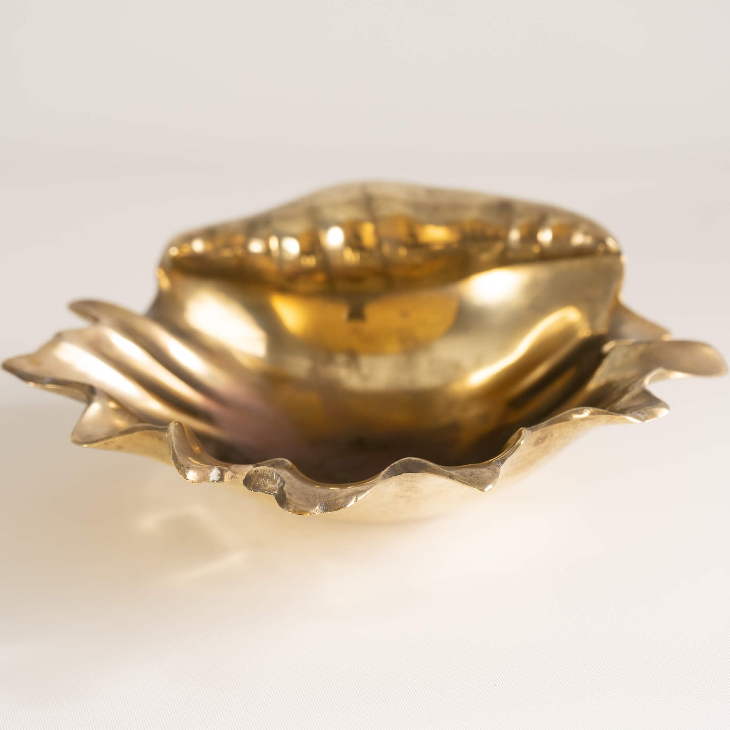 Vintage Brass Sea Shell Catchall 