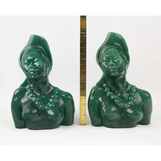 Load image into Gallery viewer, Green Goddess Ceramic Busts

