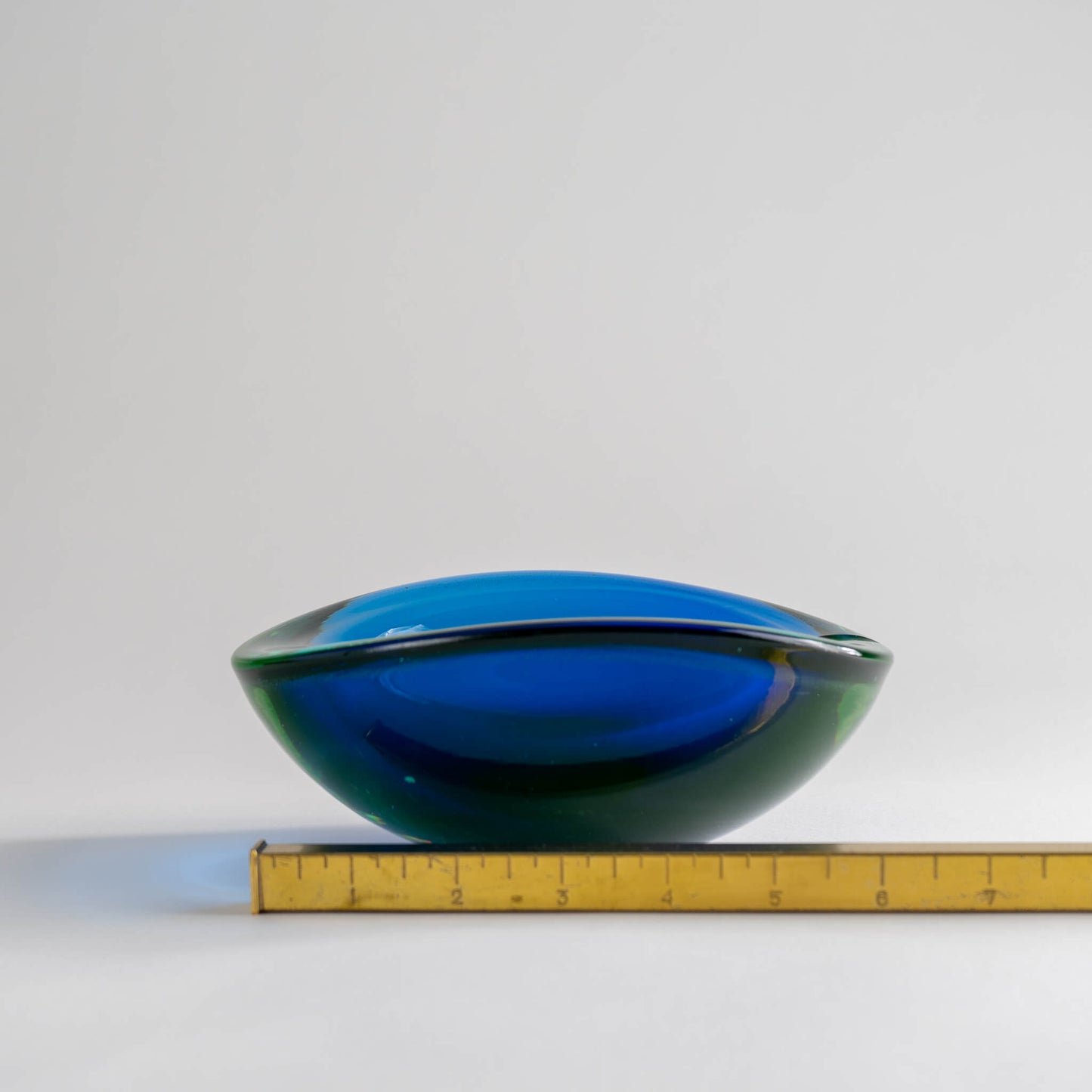 vintage blue and green catchall dish