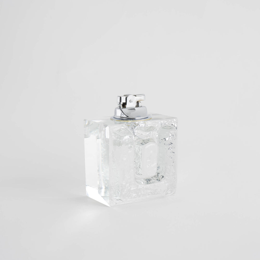 
                  
                    Vintage textured glass table lighter
                  
                