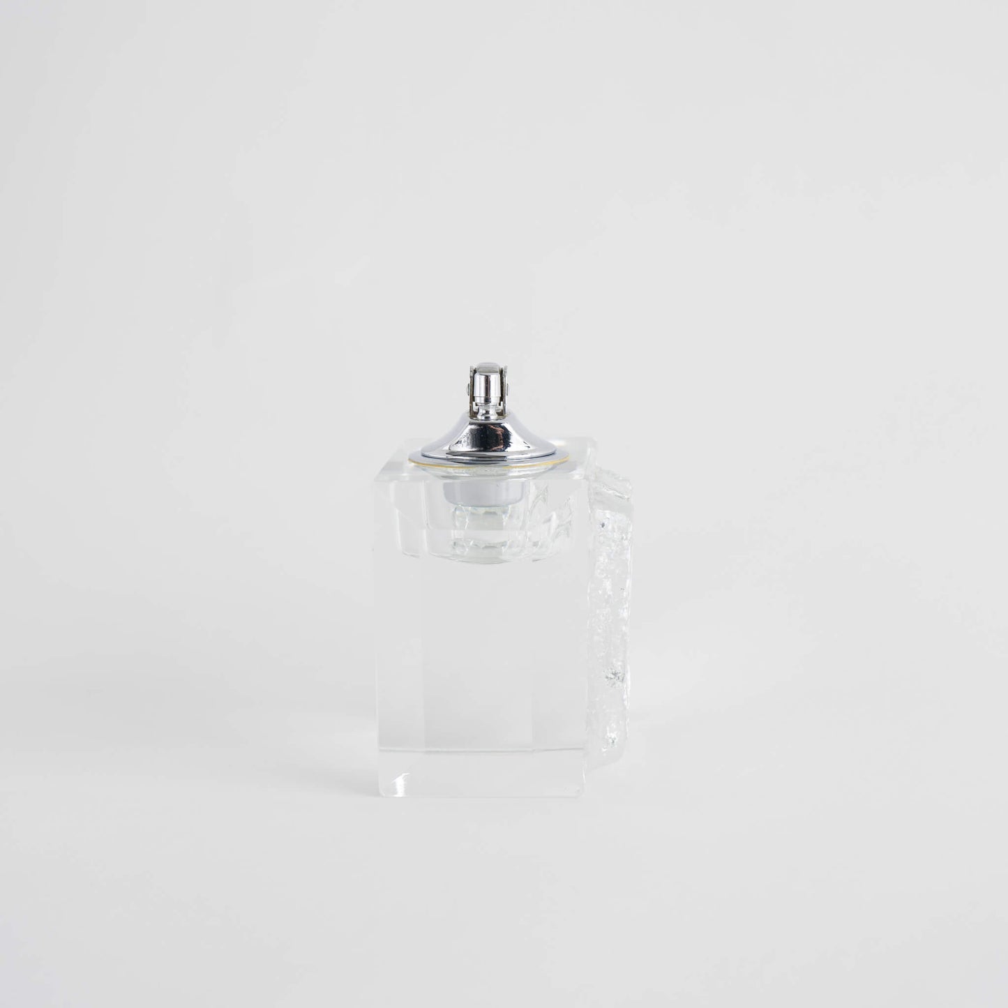 Vintage textured glass table lighter