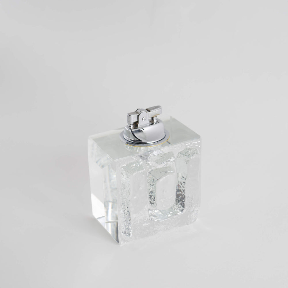 
                  
                    Vintage textured glass table lighter
                  
                