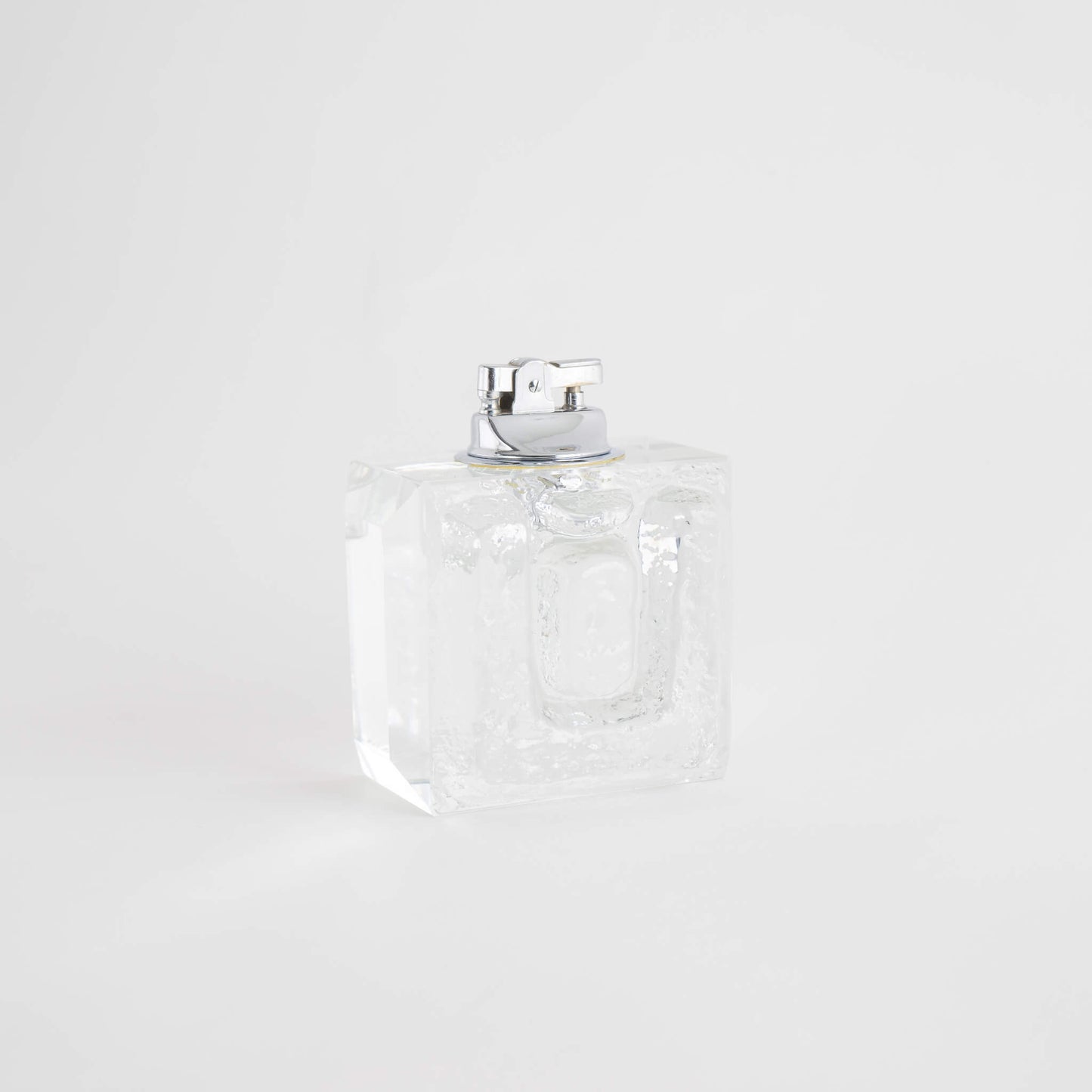 Vintage textured glass table lighter