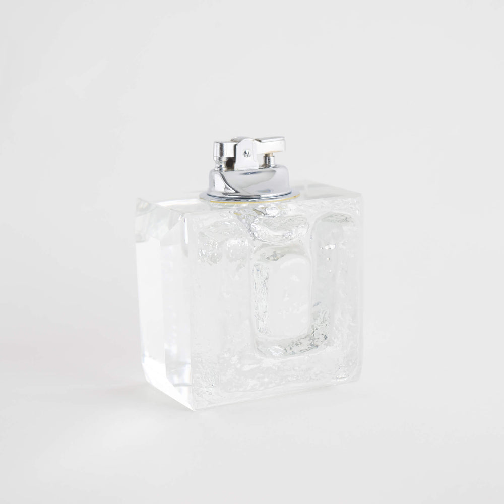 
                  
                    Vintage textured glass table lighter
                  
                