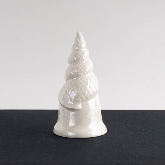 Vintage Ceramic Shell Iridescent Altar Bell