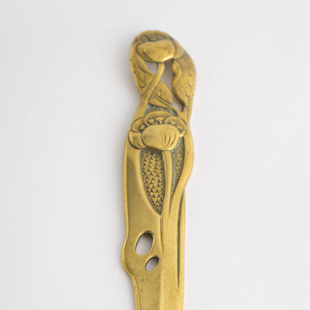 
                      
                        Vintage Brass Art Nouveau Flower Design Letter Opener
                      
                    