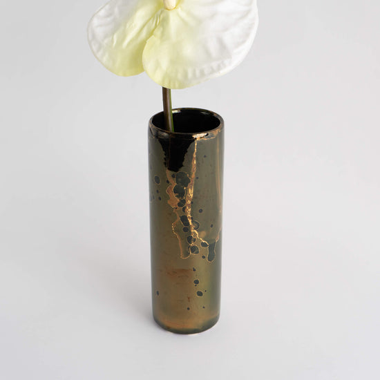 Load image into Gallery viewer, Vintage Ceramic Marbled Bud Vase
