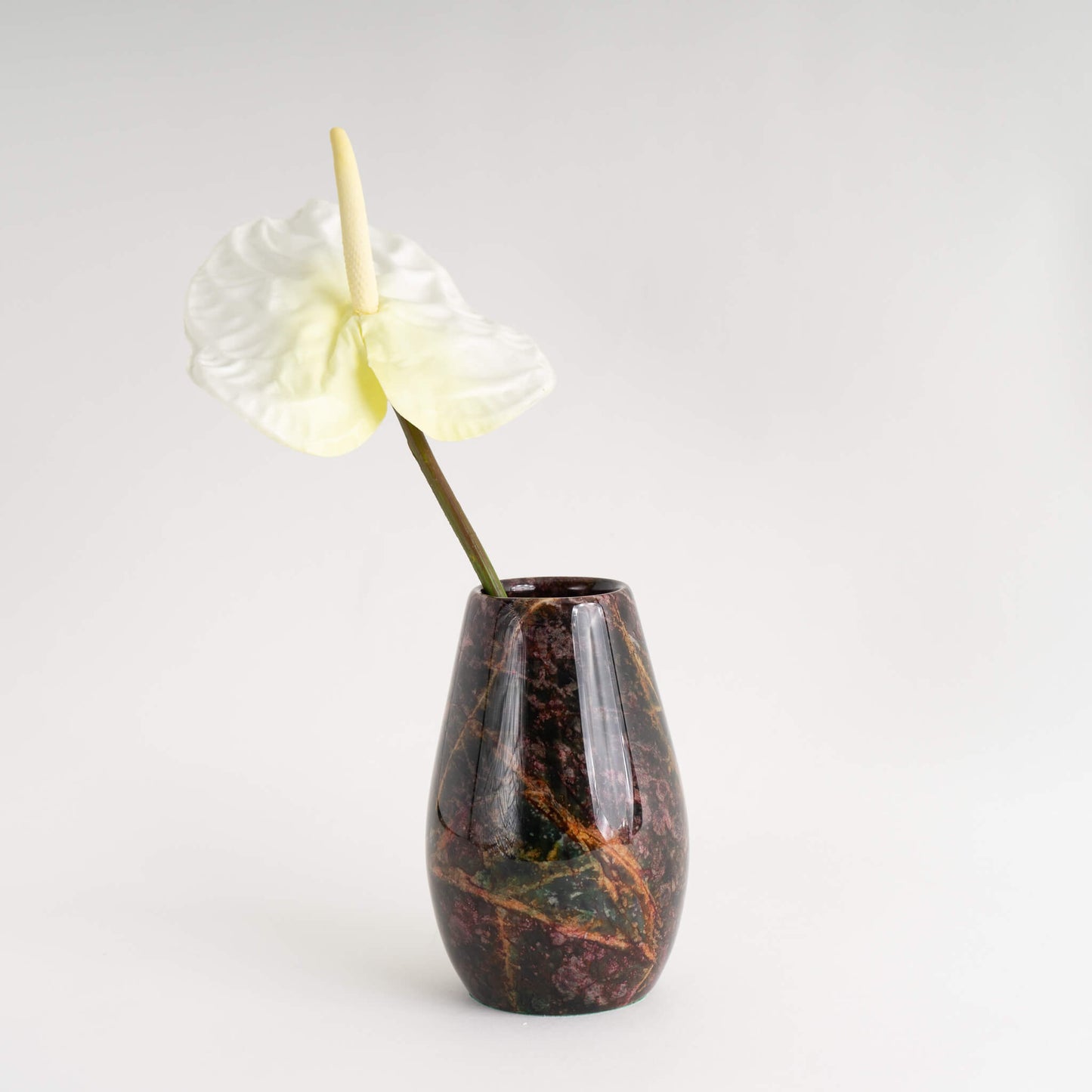 Vintage Purple Marble Natural Stone Vase