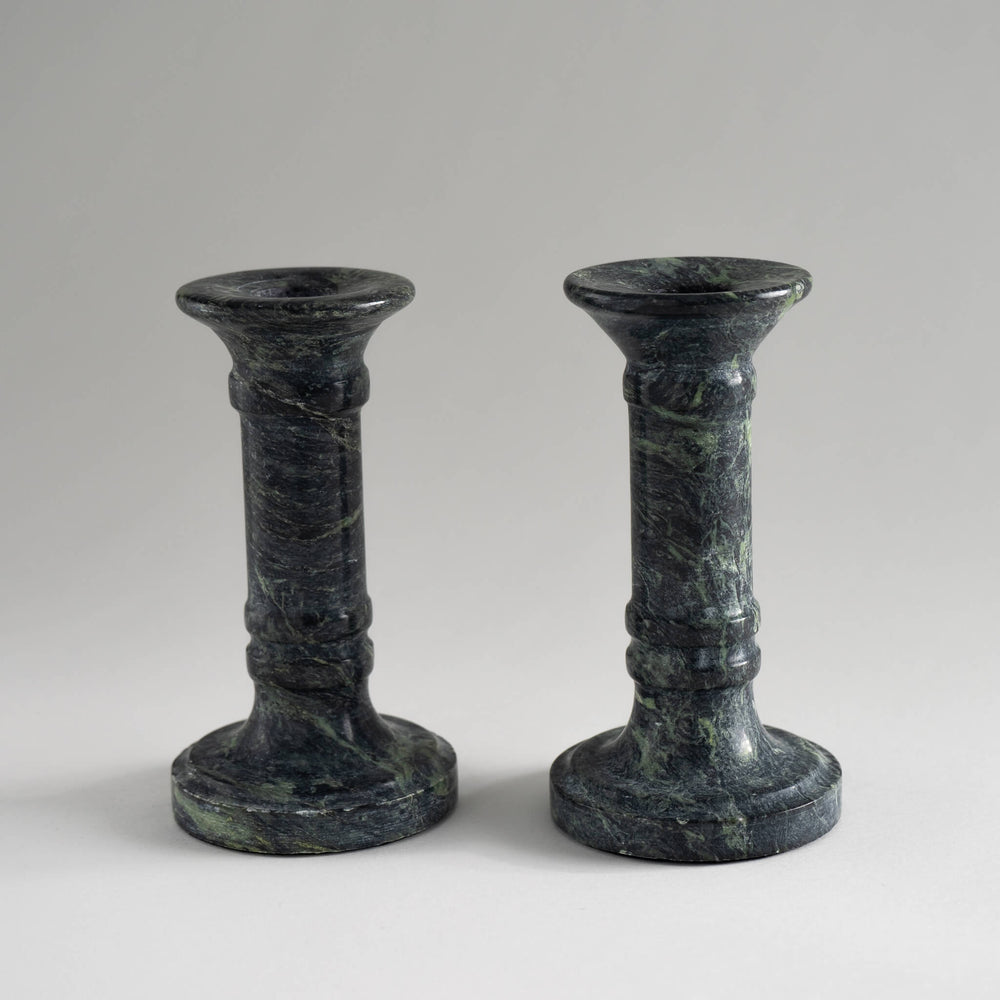 
                      
                        Vintage Green Marble Candlestick Holders
                      
                    