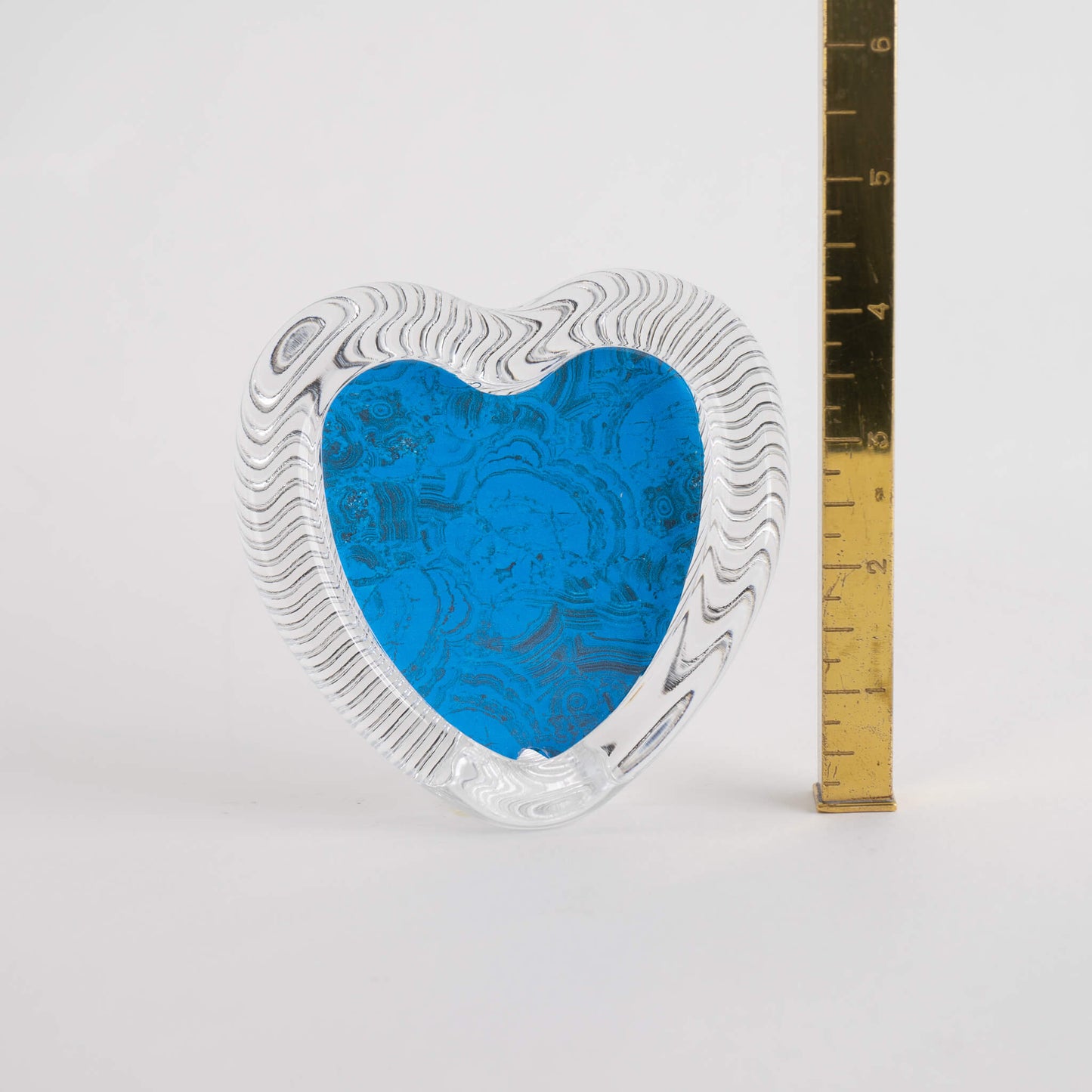 Load image into Gallery viewer, Vintage Glass Striped Heart Frame
